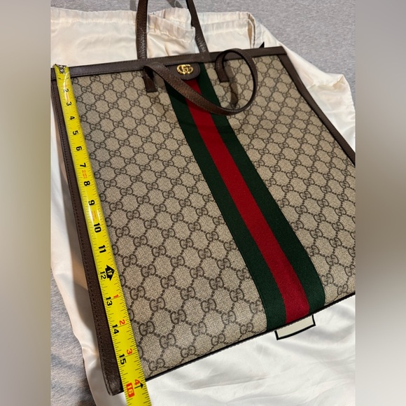 Gucci Large Monogram Structured Tote Handbag - Picture 14 of 16